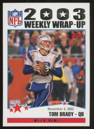 2004 Topps Tom Brady '03 Weekly Wrap Up