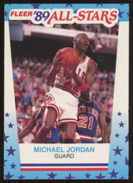 1989 Fleer All-stars Michael Jordan