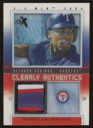 2004 Fleer E-x Alfonso Soriano Game-used Patch #'d/75
