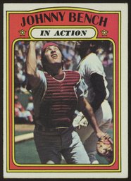 1972 TOPPS JOHNNY BENCH 'IN ACTION'