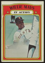1972 TOPPS WILLIE MAYS 'IN ACTION'