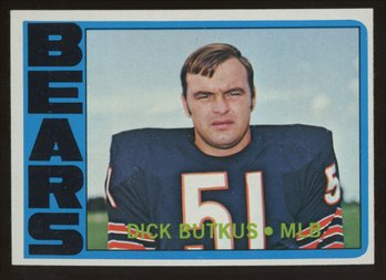 1972 TOPPS FOOTBALL DICK BUTKUS