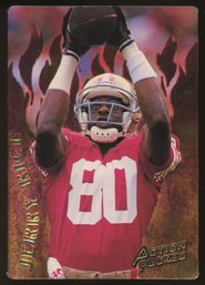 JERRY RICE ACTION PACKED CATCHING FIRE INSERT