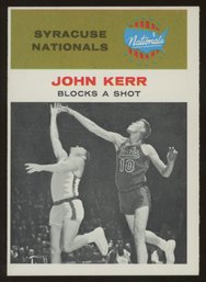 1961 FLEER BASKETBALL JOHN KERR IN ACTION