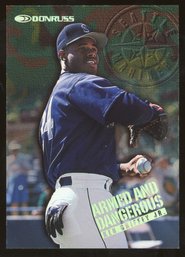 Ken Griffey Jr. 1996 DONRUSS ARMED AND DANGEROUS #'D /5000