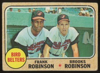 1968 TOPPS BASEBALL BIRD BELTERS FRANK ROBINSON  BROOKS ROBINSON
