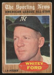1962 Topps Baseball Whitey Ford