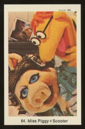 1978 Swedish Samlarsaker MISS PIGGY & SCOOTER MUPPETS