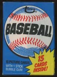 1980 Topps Baseball Pack Factory Sealed Rickey Henderson Rookie Year