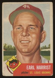 1953 Topps Baseball Earl Harrist