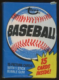 1980 Topps Baseball Pack Factory Sealed Rickey Henderson Rookie Year