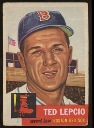 1953 Topps Baseball Ted Lepcio