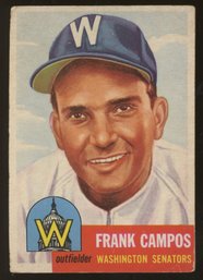 1953 Topps Baseball Frank Campos