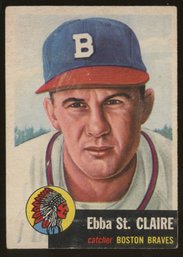 1953 Topps Baseball Ebba St. Claire