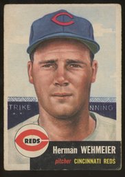 1953 Topps Baseball Herman Wehmeier