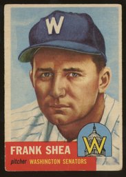 1953 Topps Baseball Frank Shea