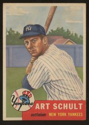 1953 Topps Baseball Art Schult Rookie