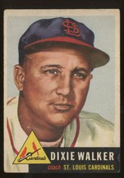 1953 Topps Baseball Dixie Walker CO