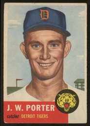 1953 Topps Baseball J.W. Porter RC Rookie