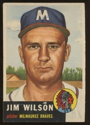 1953 Topps Baseball Jim Wilson