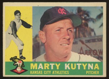 1960 TOPPS BASEBALL Marty Kutyna RC HIGH #