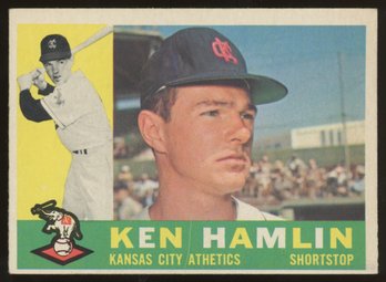 1960 TOPPS BASEBALL Ken Hamlin RC HIGH #