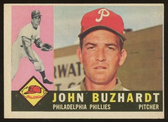 1960 TOPPS BASEBALL John Buzhardt  HIGH #