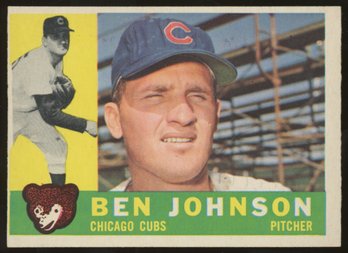 1960 TOPPS BASEBALL Ben Johnson RC HIGH #