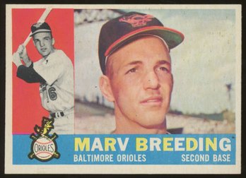 1960 TOPPS BASEBALL Marv Breeding RC HIGH #