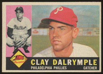 1960 TOPPS BASEBALL Clay Dalrymple RC HIGH #