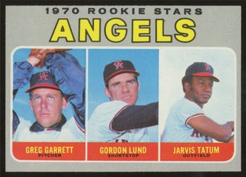 1970 Topps Baseball Rookie Stars ~ Greg Garrett/Gordon Lund/Jarvis Tatum