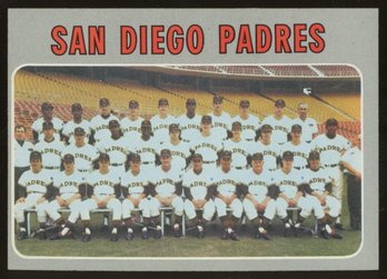 1970 TOPPS BASEBALL SAN DIEGO PADRES TEAM CARD