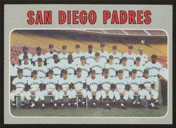 1970 TOPPS BASEBALL SAN DIEGO PADRES TEAM CARD