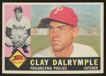 1960 TOPPS BASEBALL Clay Dalrymple RC HIGH #