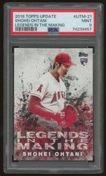 2018 TOPPS UPDATE SHOHEI OHTANI LEGENDS IN THE MAKING ROOKIE ~ PSA MINT 9