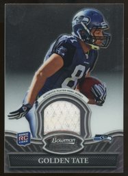 GOLDEN TATE BOWMAN STERLING ROOKIE PATCH