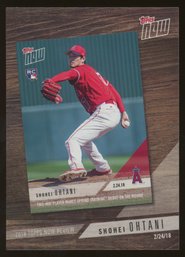 2018 TOPPS NOW REVIEW SHOHEI OHTANI ROOKIE