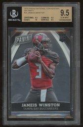 2015 PANINI NATIONAL CONVENTION VIP PARTY JAMEIS WINSTON ROOKIE ~ BECKETT GEM MT 9.5