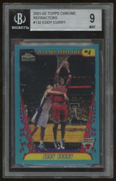 2001-02 TOPPS CHROME REFRACTORS EDDY CURRY ROOKIE ~ BECKETT MINT 9