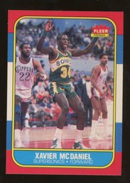 1986 FLEER BASKETBALL XAVIER MCDANIEL ROOKIE