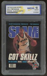1997-98 Score Board Tim Duncan Rookie Slam Magazine 10