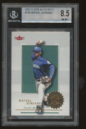 2001 FLEER AUTHORITY RAFAEL SORIANO ROOKIE BGS 8.5