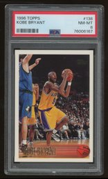 1996 Topps #138 Kobe Bryant ROOKIE PSA 8