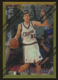 1996-97 Topps Finest Rare - Gold Brent Barry Rare Gold #277