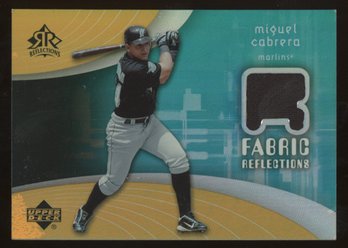 2005 Upper Deck Reflections Fabric Reflections Miguel Cabrera