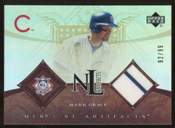 2005 UD ARTIFACTS MARK GRACE /99