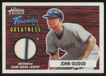 2004 Bowman Heritage THREADS OF GREATNESS JOHN OLERUD