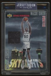 JERSEY FUSION ALL SPORT 2021 EDITION DAVID ROBINSON GAME-USED JERSEY PATCH - CUSTOM