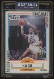 JERSEY FUSION ALL SPORT 2021 EDITION KARL MALONE GAME-USED JERSEY PATCH - CUSTOM