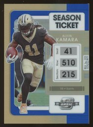 2021 PANINI CONTENDERS OPTIC ALVIN KAMARA BLUE PRIZM #'D/99